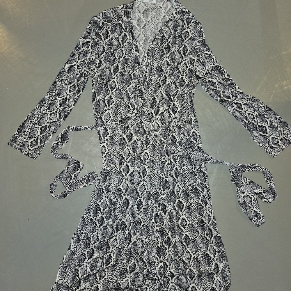 Wrap Snakeskin Dress